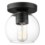 Knox Ceiling Light - Black / Clear