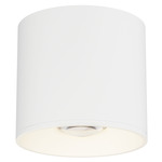 Stout Round 120-277V Indoor/ Outdoor Ceiling Light - White