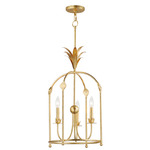 Paloma Foyer Pendant - Gold Leaf