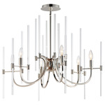 Divine Chandelier - Polished Nickel / Clear