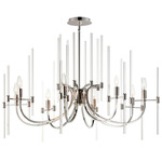 Divine Chandelier - Polished Nickel / Clear