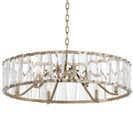 Odeon Chandelier - Golden Silver / Crystal