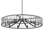 Odeon Chandelier - Black / Crystal