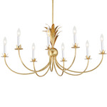 Paloma Chandelier - Gold Leaf