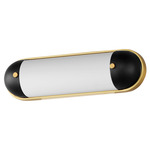 Capsule Bathroom Vanity Light - Aged Brass / Black / Satin White