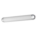 Capsule Bathroom Vanity Light - Polished Chrome / Satin White