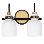 Milk Bathroom Vanity Light - Black / Brass / White