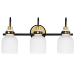 Milk Bathroom Vanity Light - Black / Brass / White