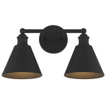 Modern Farmhouse Bathroom Vanity Light - Matte Black