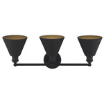 Modern Farmhouse Bathroom Vanity Light - Matte Black