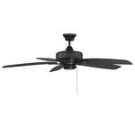 M2016 Dual Mount Ceiling Fan - Matte Black / Matte Black