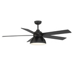 M2014 Ceiling Fan with Light - Matte Black / Matte Black