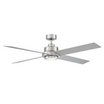 M2011 Ceiling Fan with Light - Brushed Nickel / Silver / Matte White