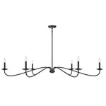 Sweeping Chandelier - Matte Black
