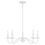 Sweeping Chandelier - Bisque White