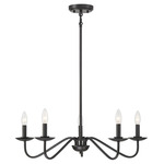 Sweeping Chandelier - Matte Black