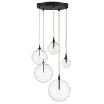 Globe Multi Light Pendant - Oil Rubbed Bronze / Clear