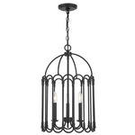 Birdcage Pendant - Matte Black