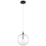 Globe Pendant - Oil Rubbed Bronze / Clear
