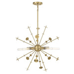 Antenna Pendant - Natural Brass