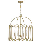 Birdcage Pendant - Natural Brass