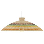Rattan Color Pendant - Matte White / Rattan