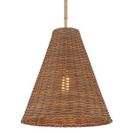 Rattan Cone Pendant - Rattan