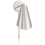 Offset Plug-in / Hardwired Wall Light - Polished Nickel