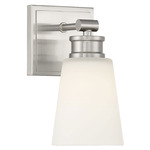 Simple Wall Sconce - Brushed Nickel / Milk