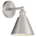 Modern Farmhouse Wall Sconce - Brushed Nickel