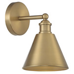 Modern Farmhouse Wall Sconce - Natural Brass