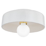 Ray Ceiling Light - Aged Brass / White