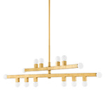 Sutter Chandelier - Vintage Gold Leaf