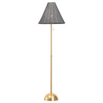 Destiny Floor Lamp - Aged Brass / Grey