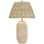 Hana Table Lamp - Blush Terracotta / Natural