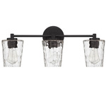 Ballas Bathroom Vanity Light - Matte Black / Clear