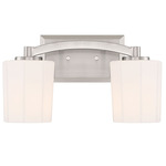 Whitney Bathroom Vanity Light - Satin Nickel / Etched Opal