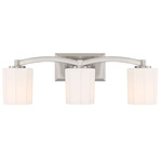 Whitney Bathroom Vanity Light - Satin Nickel / Etched Opal