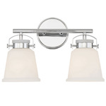 Kaden Bathroom Vanity Light - Polished Chrome / White Opal