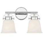 Kaden Bathroom Vanity Light - Polished Chrome / White Opal