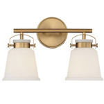 Kaden Bathroom Vanity Light - Warm Brass / White Opal