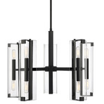 Winfield Chandelier - Matte Black / Clear