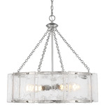 Genry Chandelier - Polished Nickel / Clear