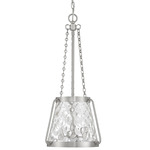 Crawford Pendant - Satin Nickel / Clear