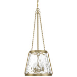 Crawford Pendant - Warm Brass / Clear