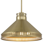 Seagram Pendant - Warm Brass