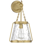 Crawford Wall Light - Warm Brass / Clear