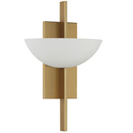 Fallon Wall Light - Warm Brass / White Opal