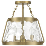 Crawford Ceiling Light - Warm Brass / Clear