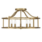 Stockton Ceiling Light - Warm Brass